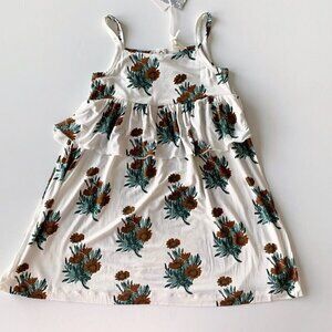 Kate Quinn Organics Bamboo Pecan Calendula Girl Dress 6 Years